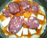 Foto del paso 6 de la receta: Pizza casera de longaniza (de las Tortugas Ninja)