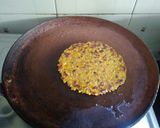 A picture of step 3 of Rajasthani Kurma paratha.