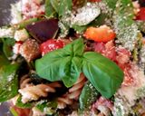 A picture of step 6 of My Italian inspired Pasta Salad with pancetta. 😀.