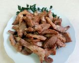 Hình bước làm 3 của món Cà tím bung thịt ba chỉ,đậu phụ