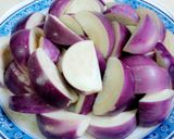 Hình bước làm 1 của món Cà tím bung thịt ba chỉ,đậu phụ