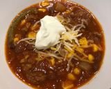 A picture of step 6 of Taco Soup.
