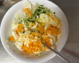 A picture of step 2 of Shrimp and Egg Mayo Salad.