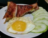 Hình bước làm 4 của món Bánh mỳ cuộn bacon và cheese
