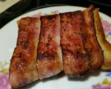 Hình bước làm 3 của món Bánh mỳ cuộn bacon và cheese
