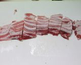 A picture of step 5 of Goya Chanpuru, Okinawan Cuisine.