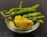 A picture of step 5 of Chilli Lemon Pickle (Raita Mirchi).