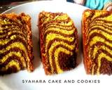 Zebra Batter Cake langkah memasak 13 foto