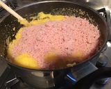 Une image de l'étape 6 de Gâteau de polenta au jambon blanc, tomates séchées et fromage de chèvre.
