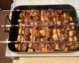 A picture of step 4 of California Farm Kababs with Pineapple and Pork.
