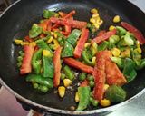 A picture of step 4 of Tikki Sizzler.
