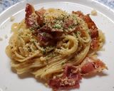 A picture of step 9 of My Garlic Bacon Pasta.