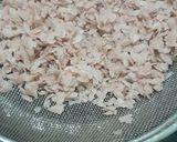 A picture of step 1 of Red Poha Instant Medu vada.