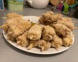 A picture of step 3 of Skewers of Cooked Pork Loin and Manchego Cheese.