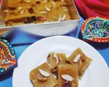 A picture of step 7 of Sooji Burfi.