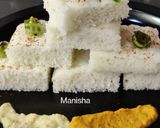 A picture of step 5 of Bhagar Dhokla (Barnyard Millet).