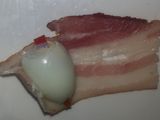 Tentempié de Huevos de codorniz y tocineta