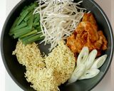 A picture of step 14 of Easy & Delicious! Spicy Shin Ramyun Army Stew (Budae Jjigae).