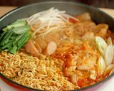 A picture of step 20 of Easy & Delicious! Spicy Shin Ramyun Army Stew (Budae Jjigae).