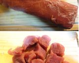 Foto del paso 1 de la receta Estofado de solomillo de cerdo con patatas