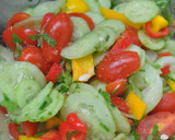 A picture of step 1 of Cucumber Salad.