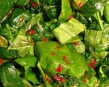 A picture of step 3 of Asian Spring Greens with Peas.