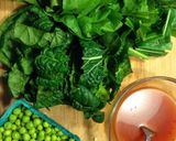 A picture of step 2 of Asian Spring Greens with Peas.