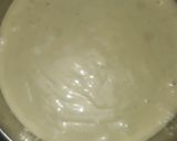 A picture of step 6 of Peanut butter ice cream with banana caramel cake.