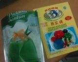 Foto langkah ke 1 dari resep Puding pandan lapis busa.