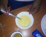 A picture of step 3 of Orange Oreo cake.