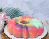 Foto langkah ke 7 dari resep Puding Galaksi/Puding Roti Tawar/Puding Rainbow.