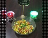 A picture of step 3 of Paneer corn salad.