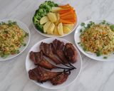 Hình bước làm 1 của món Sườn cừu nướng mật ong