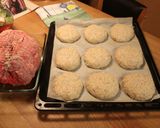 Foto del paso 1 de la receta: 3 en una ((tarde), jamón hibrido navideño, panes borombombón y wigos también hibrido)