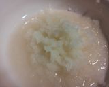 A picture of step 1 of Daikon Mochi.