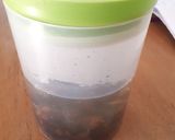 A picture of step 1 of Cacao energy balls.