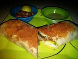 Burrito mixto de entraña y pollo