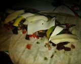 A picture of step 5 of Mixed Skirt Steak and Chicken Burrito.