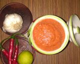 लाल मिरचीचा ठेचा (laal mirchi cha thecha recipe in marathi) रेसिपी स्टेप 4 फोटो 