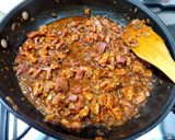 Foto del paso 6 de la receta: Espaguetis con lacón, pimentón y vino tinto {a tope de sabor}🍝