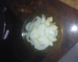 Foto del paso 2 de la receta: Cinta de lomo en escabeche con pimiento asado y papas fritas