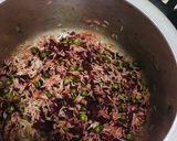 A picture of step 6 of Beetroot pulav.