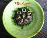 A picture of step 6 of CUTTLEFISH KALE (Sotong Kangkung).