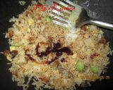A picture of step 4 of Fried Rice with Stink Bean (NASI GORENG PETE).