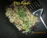 A picture of step 4 of Salted Fish Fried Rice (NASI GORENG IKAN ASIN).