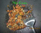 A picture of step 2 of Fried Rice with Stink Bean (NASI GORENG PETE).