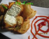A picture of step 4 of Fried Tofu Wrapped in Flour Batter (TAHU GORENG TEPUNG).