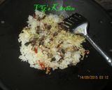 A picture of step 2 of Salted Fish Fried Rice (NASI GORENG IKAN ASIN).