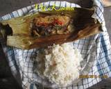 Dried Fish and Young Mango Wrapped in Banana Leaves (PEPES IKAN KERING) recipe step 4 photo