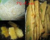 A picture of step 3 of Half-fried Tempeh (MENDOAN TEMPE).